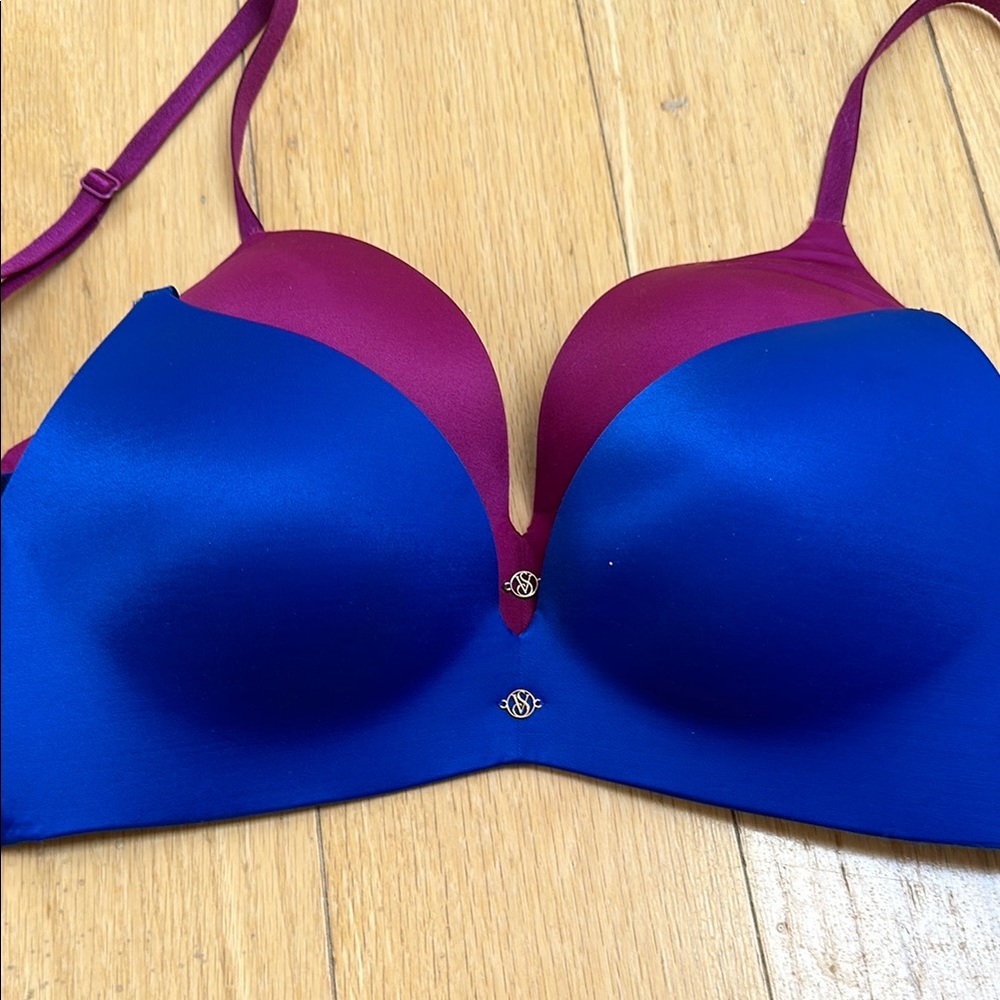 Victoria's Secret Blue and Purple Push-Up Bra